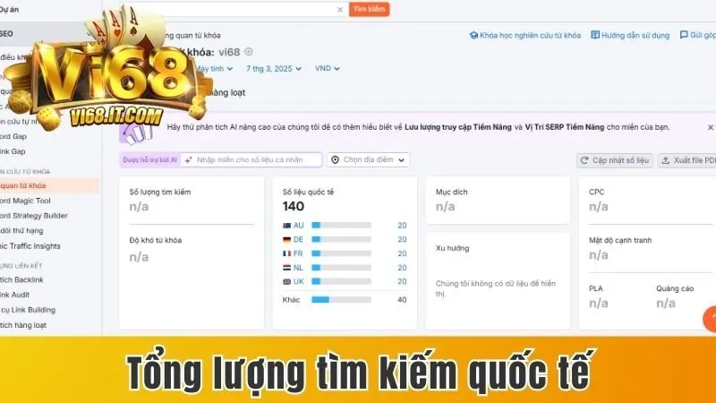 Vi68 – Cổng Game Bài Đổi Thưởng Trực Tuyến Uy Tín | Tải Vi68 Apk | Vi68 Ios | Link Đăng Ký Vi68 Chính Thức | Game Bài Vi68 Nạp Rút 2025 168 Tổng Lượng Tìm Kiếm Quốc Tế Của Nhà Cái
